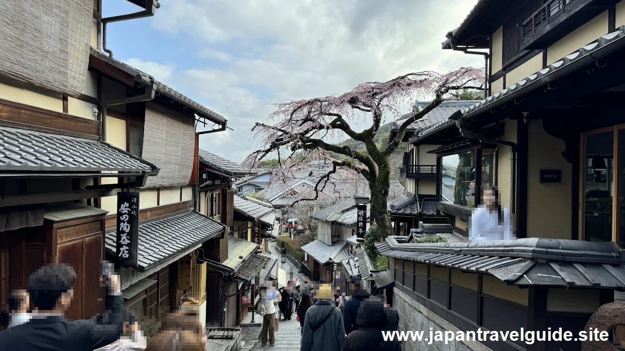 二年坂(二寧坂)、三年坂(産寧坂)を通って清水寺へ：清水寺の見どころ(18)