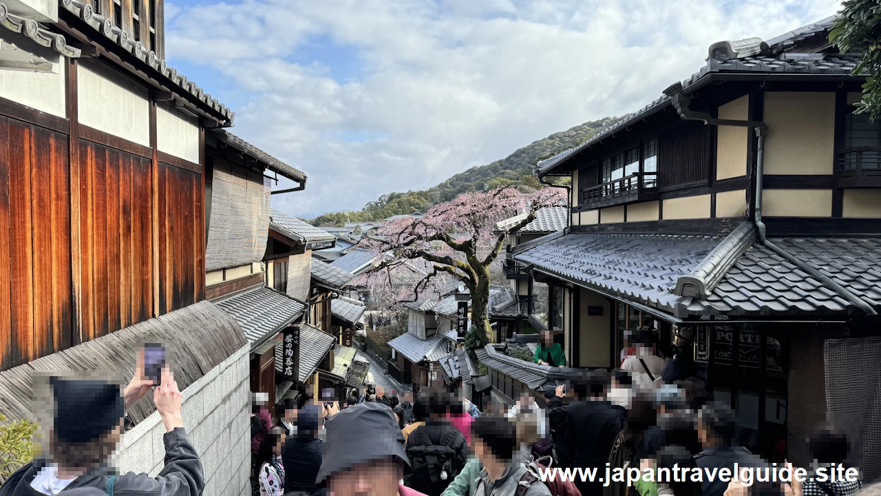 二年坂(二寧坂)、三年坂(産寧坂)を通って清水寺へ：清水寺の見どころ(19)