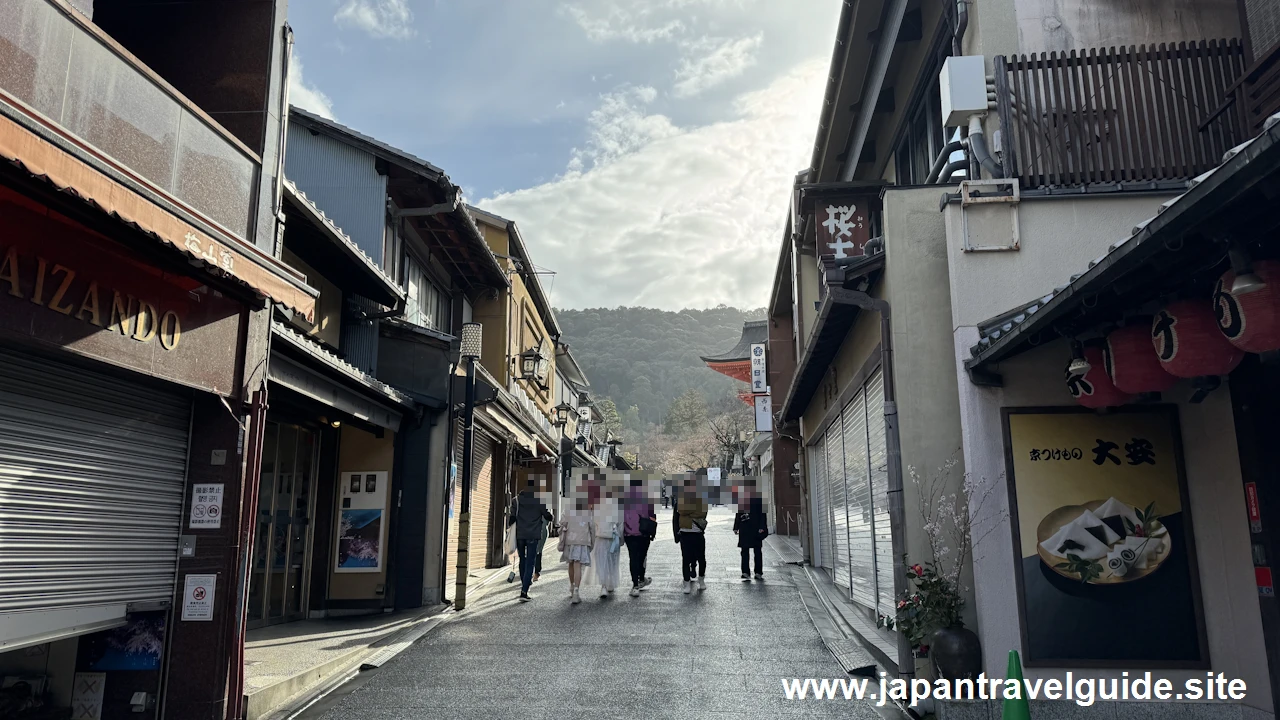 二年坂(二寧坂)、三年坂(産寧坂)を通って清水寺へ：清水寺の見どころ(20)