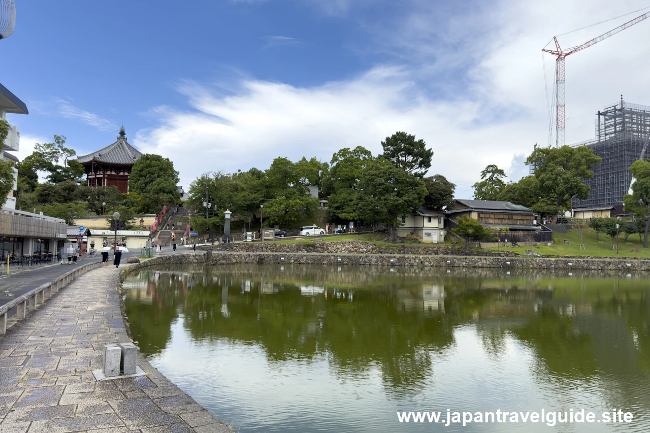 猿沢池から見た五重塔：興福寺の見どころ(4)