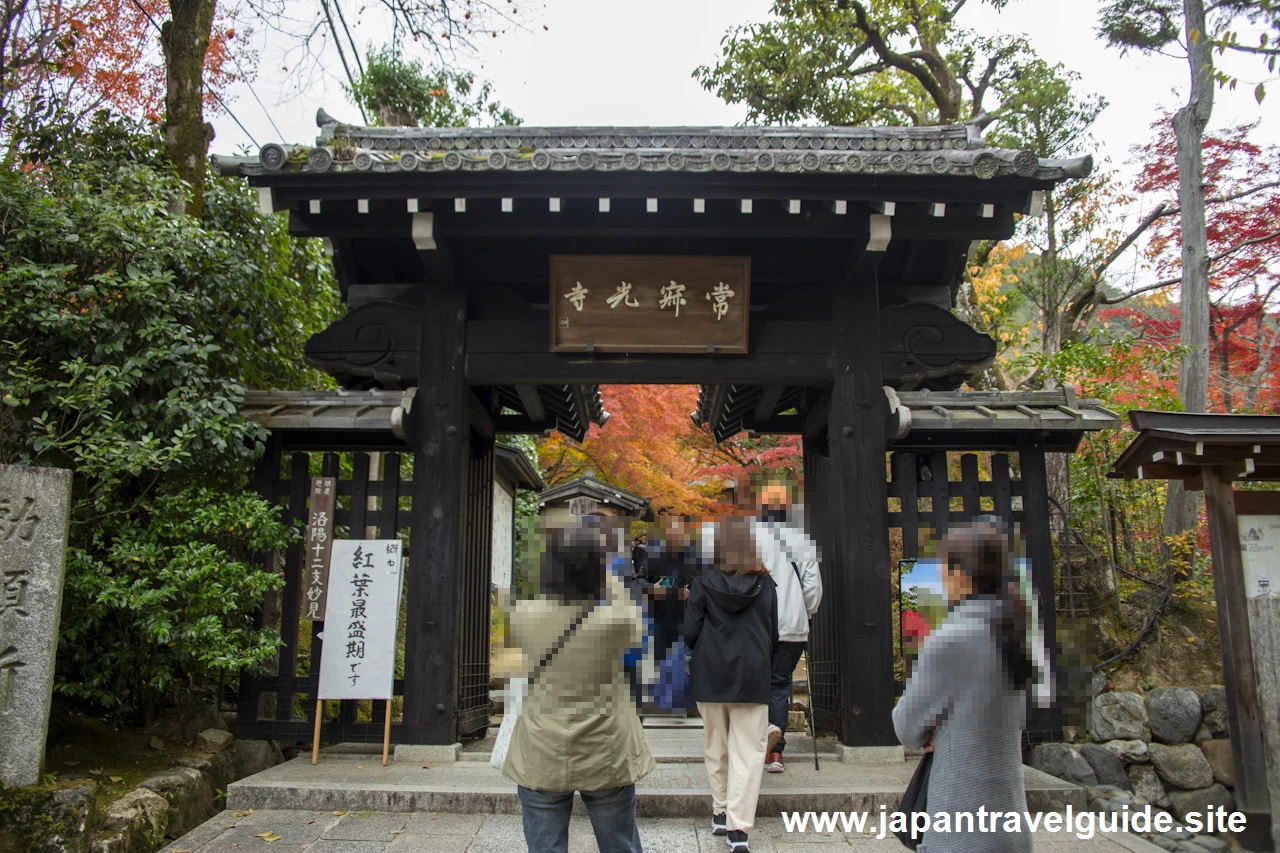 常寂光寺の紅葉：常寂光寺の見どころ(1)