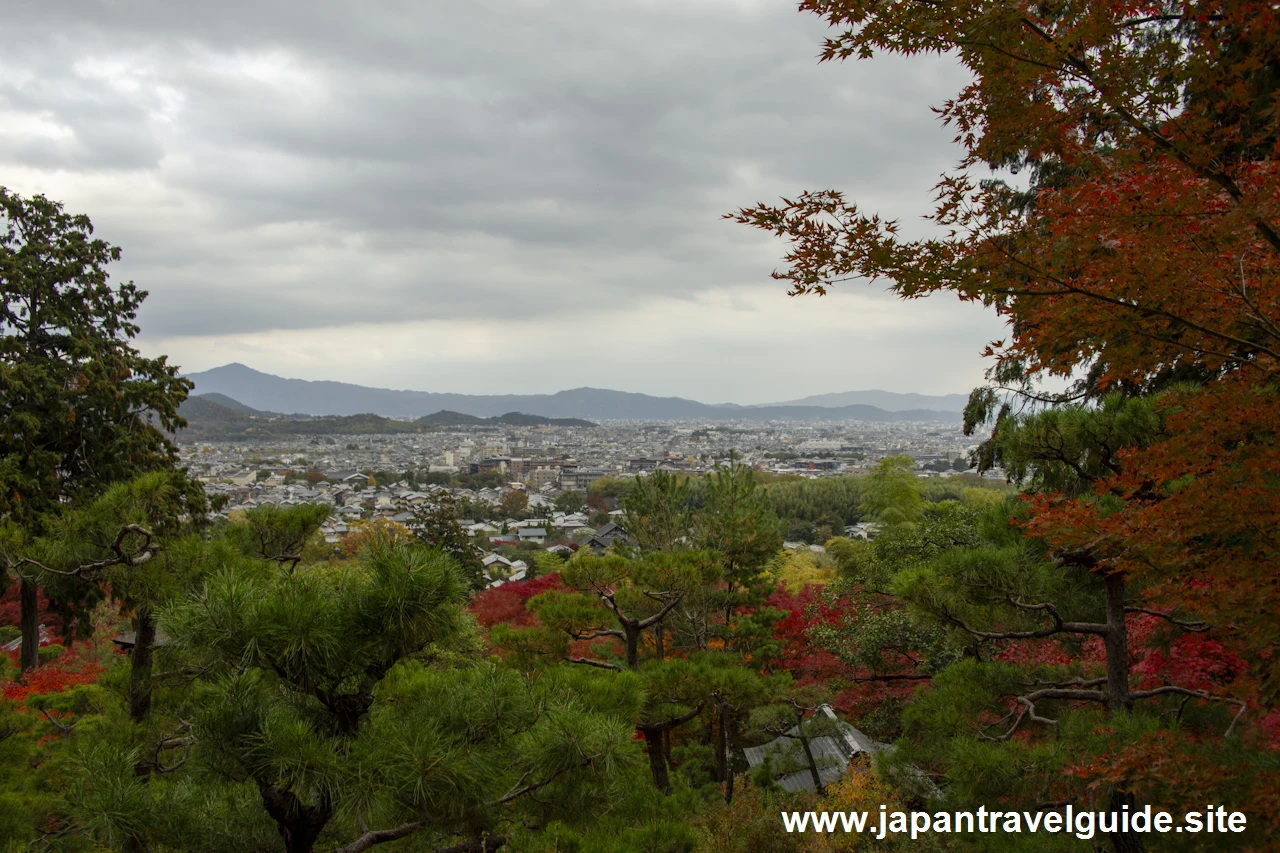 展望台の紅葉：常寂光寺の紅葉の見どころ(3)