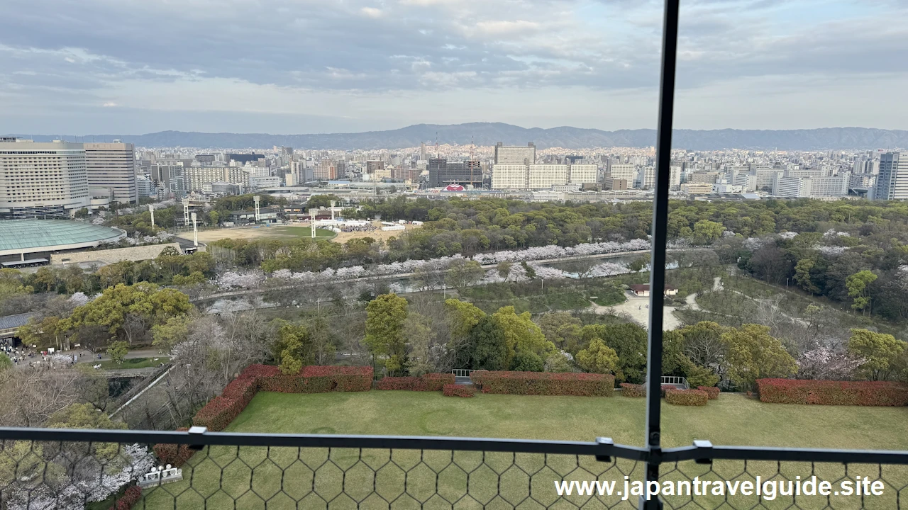 天守閣からの桜の眺め(5)