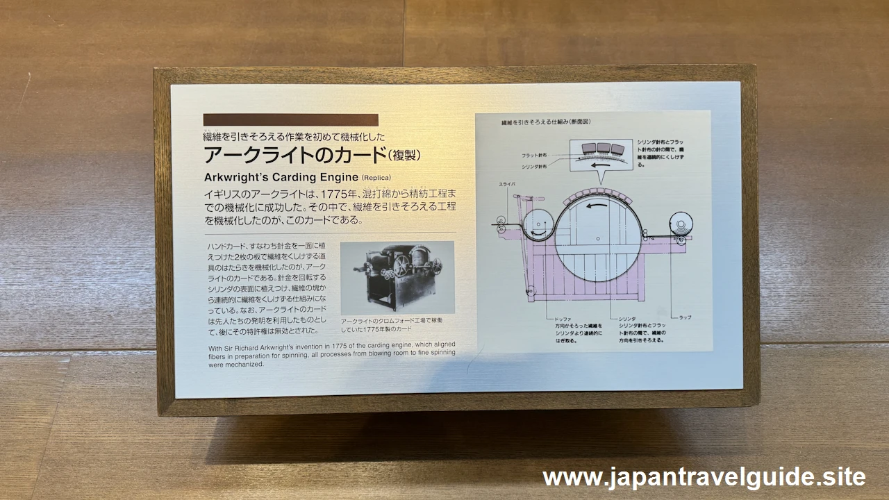 アークライトのカード：繊維機械館の見どころ(2)