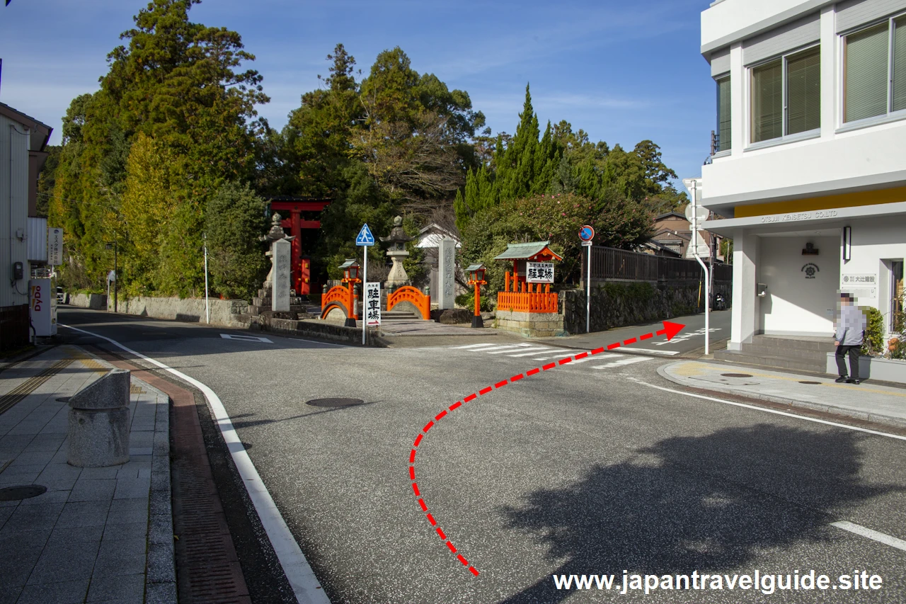 熊野速玉大社の駐車場(1)