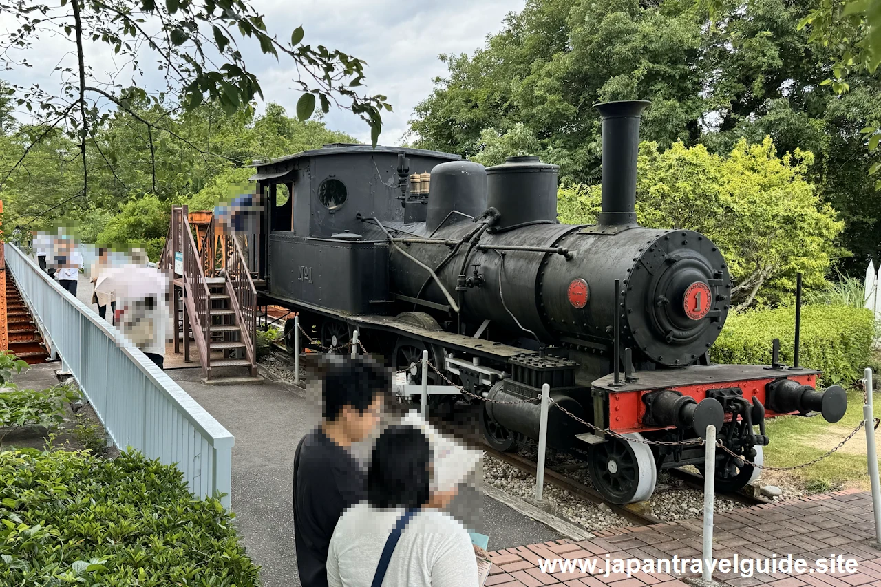 尾西鉄道上記機関車1号：明治村4丁目エリアの見どころ(3)