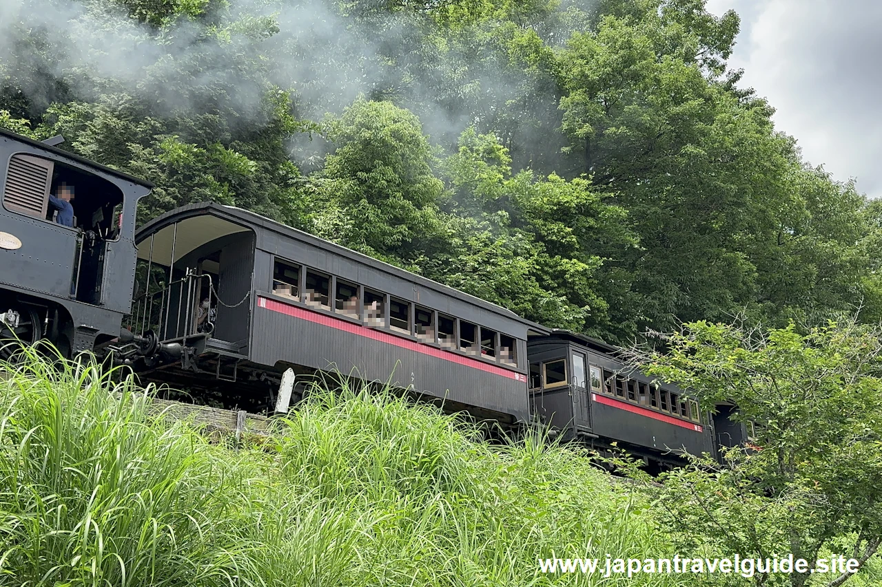 蒸気機関車12号/9号および三等客車：明治村4丁目エリアの見どころ(7)