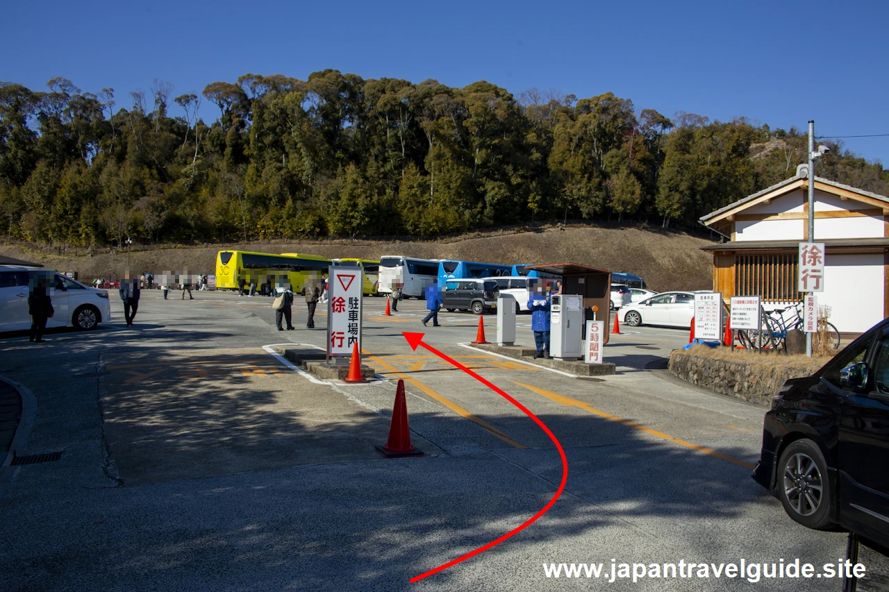 金閣寺の駐車場の場所(6)