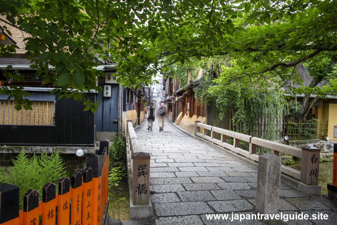 祇園白川(巽橋)：祇園の見どころ(24)