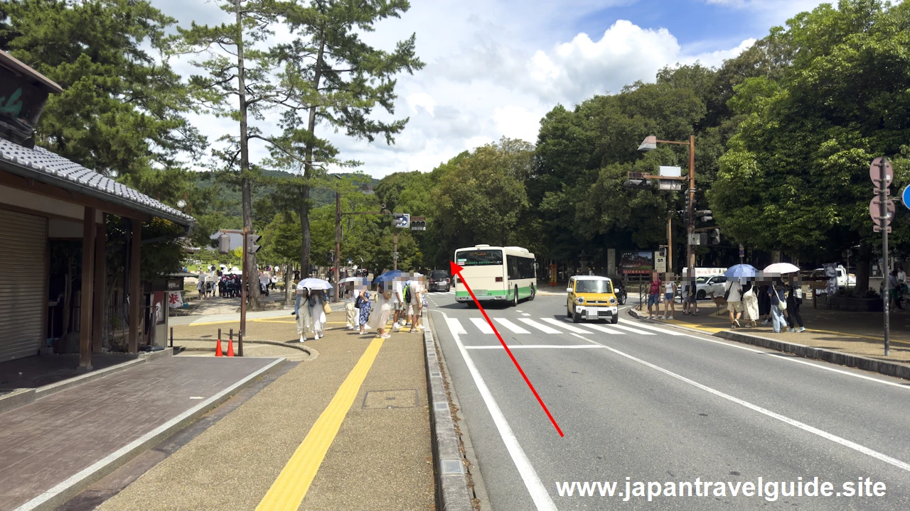 春日大社の駐車場の場所(3)