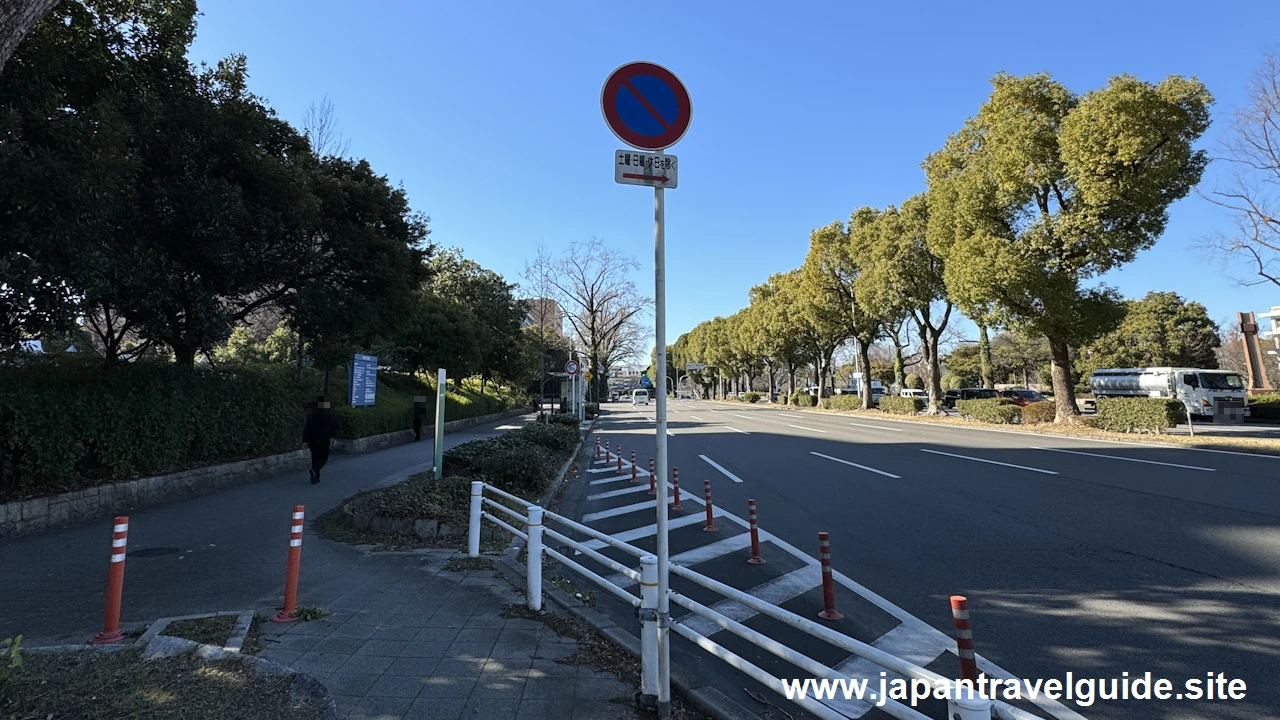 出来町通「二の丸」から「中区三の丸一丁目」：名古屋城周辺の路上駐車可能な道路と曜日(2)