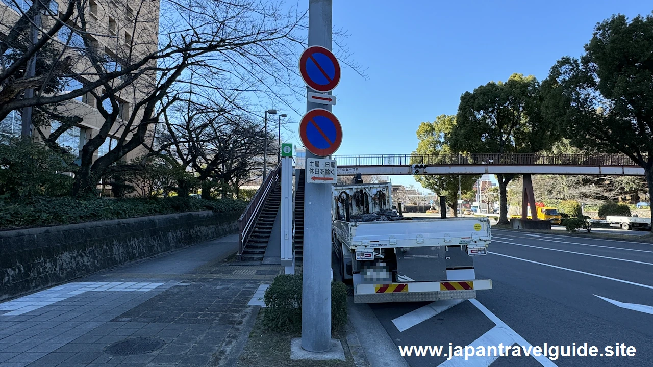 出来町通「二の丸」から「中区三の丸一丁目」：名古屋城周辺の路上駐車可能な道路と曜日(3)