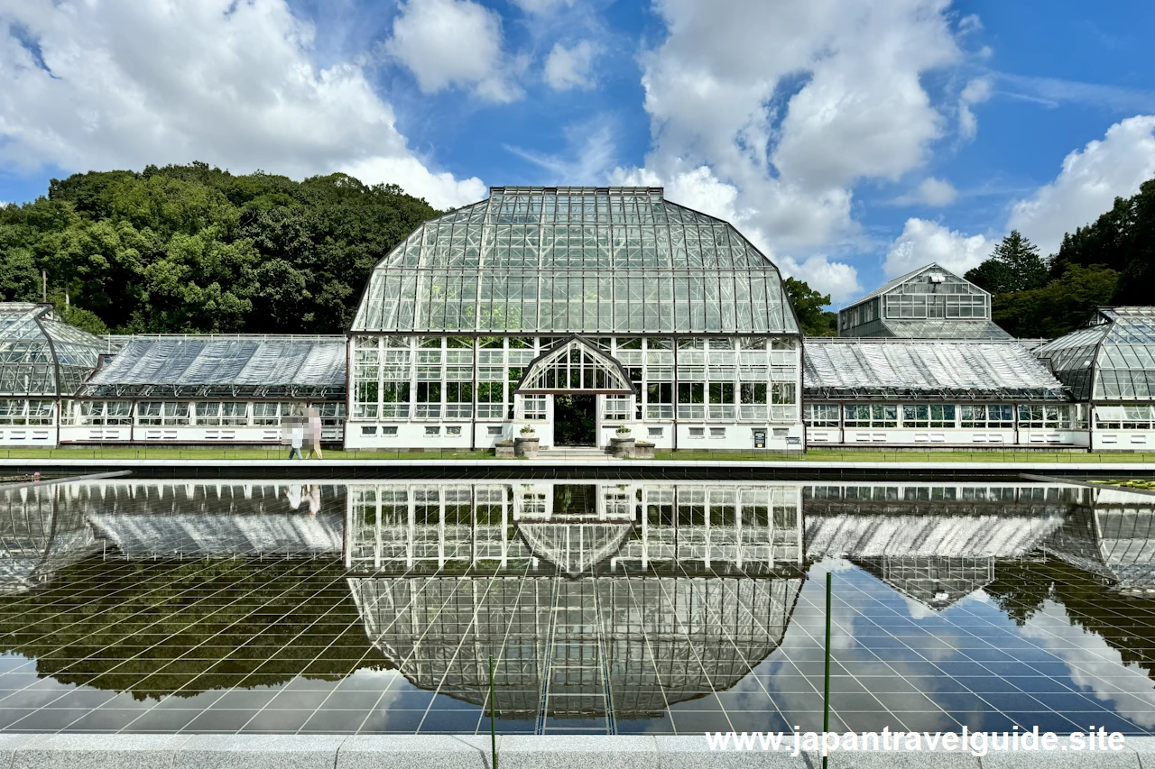 植物園の中の温室の場所(7)