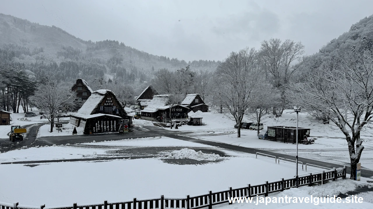 であい橋：白川郷の雪景色の見どころ(2)