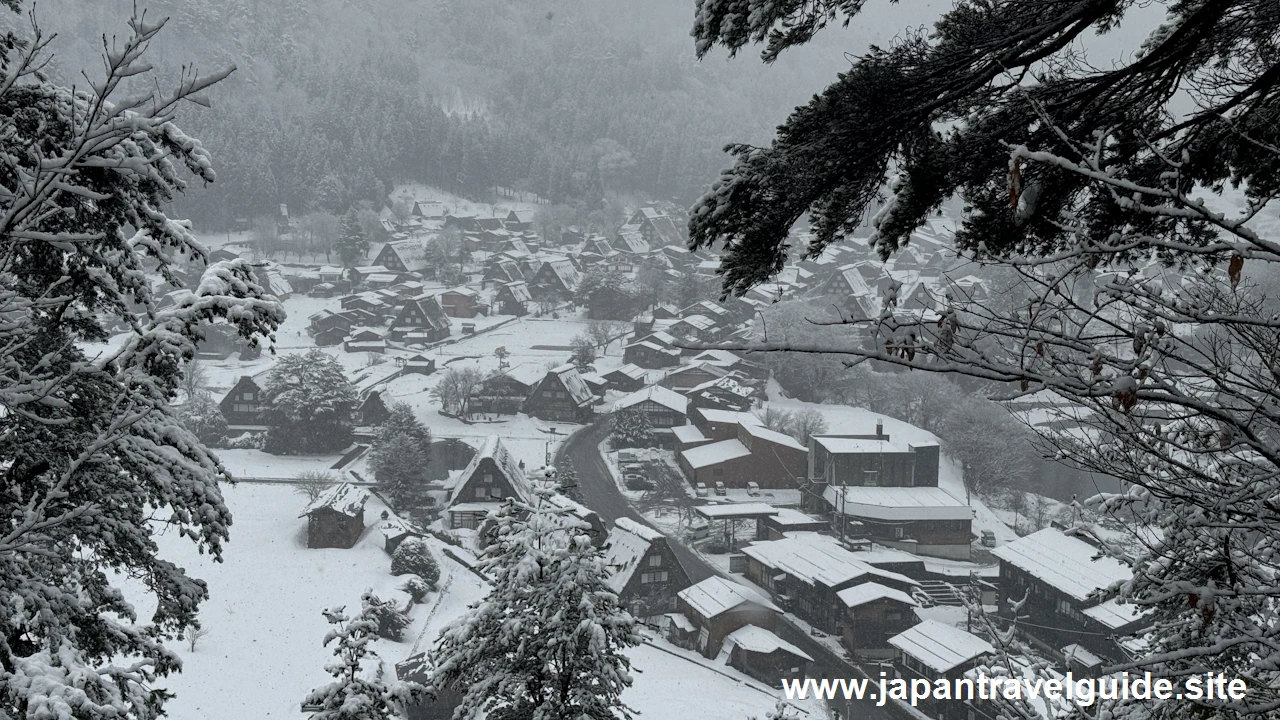 展望台：白川郷の雪景色の見どころ(12)