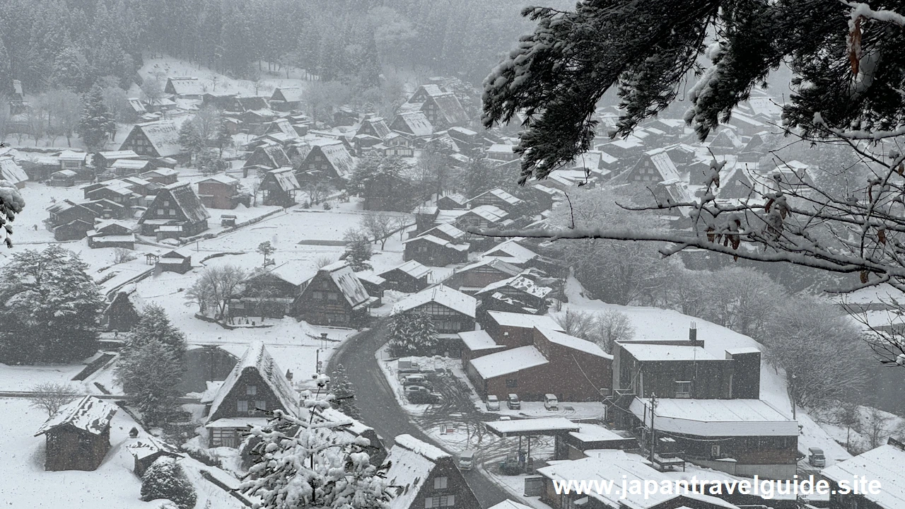 展望台：白川郷の雪景色の見どころ(13)