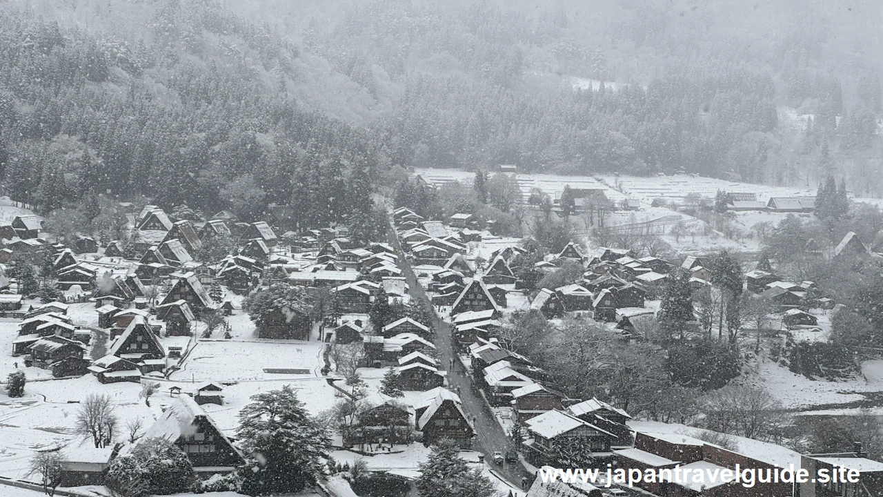 展望台：白川郷の雪景色の見どころ(15)