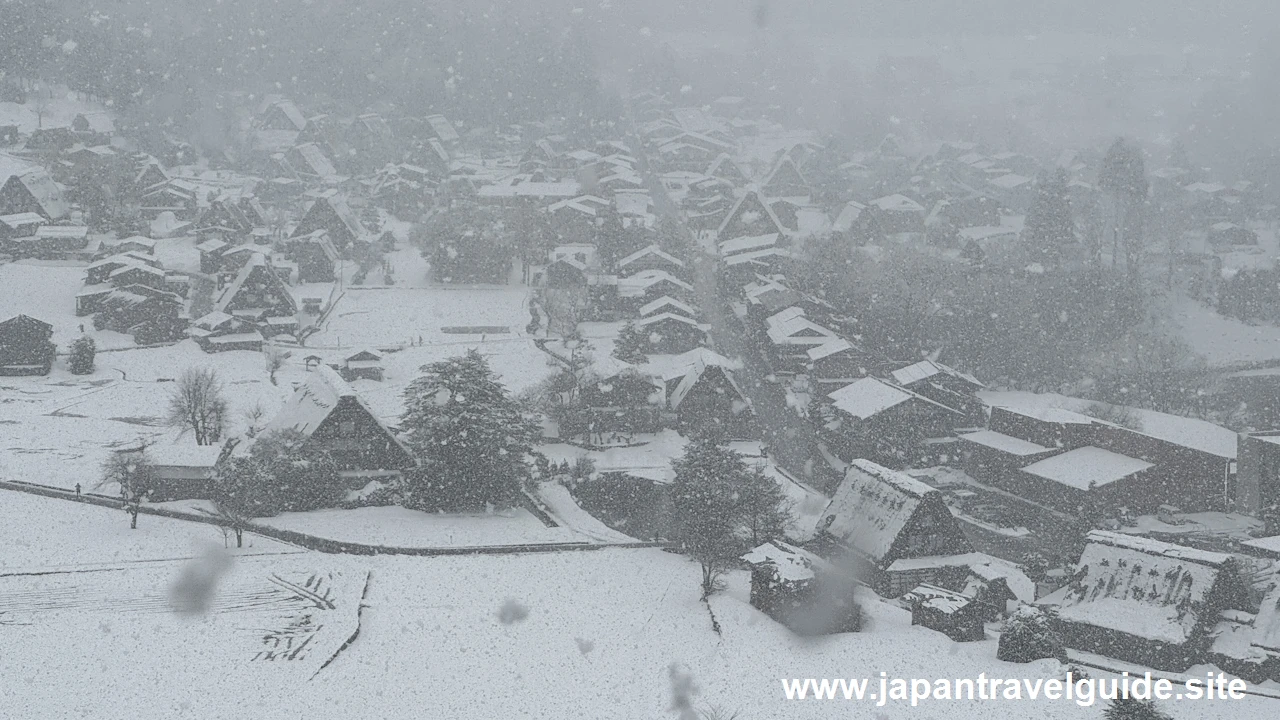 展望台：白川郷の雪景色の見どころ(16)