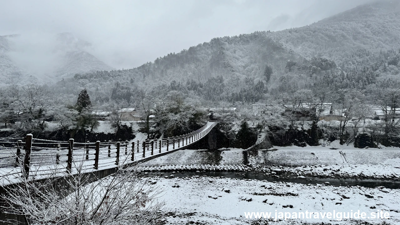 であい橋：白川郷の雪景色の見どころ(3)