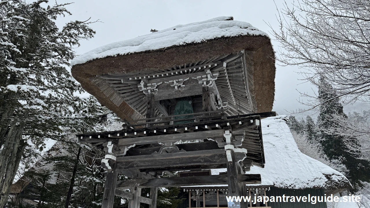 明善寺の雪景色：白川郷の雪景色の見どころ(3)