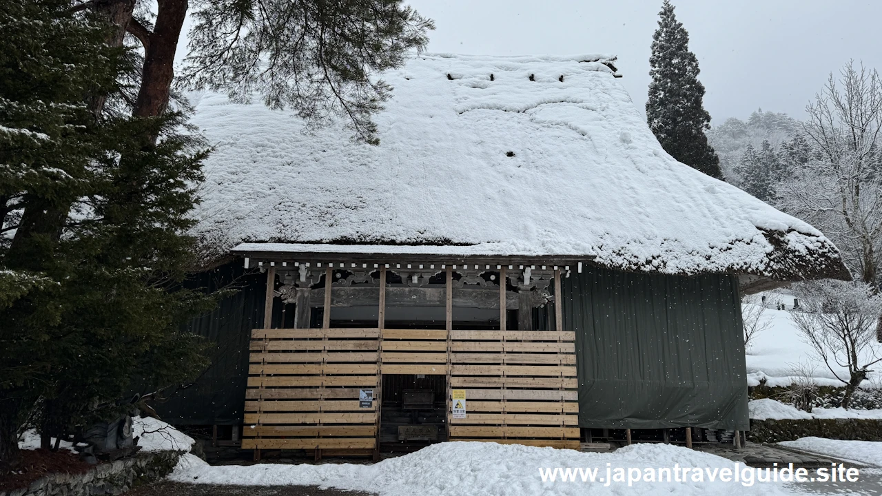 明善寺の雪景色：白川郷の雪景色の見どころ(5)