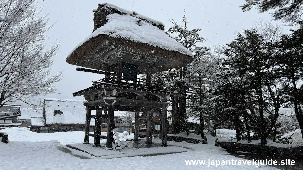 明善寺の雪景色：白川郷の雪景色の見どころ(7)