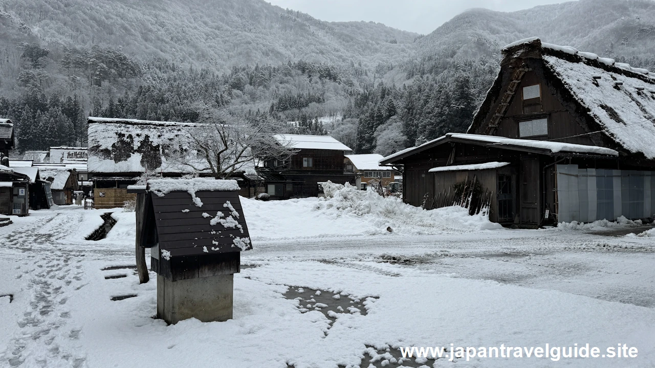 白川郷の街並み：白川郷の雪景色の見どころ(3)