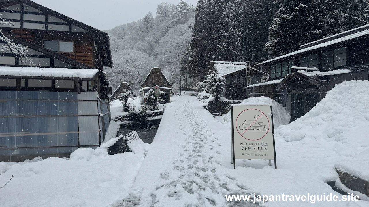 展望台：白川郷の雪景色の見どころ(1)