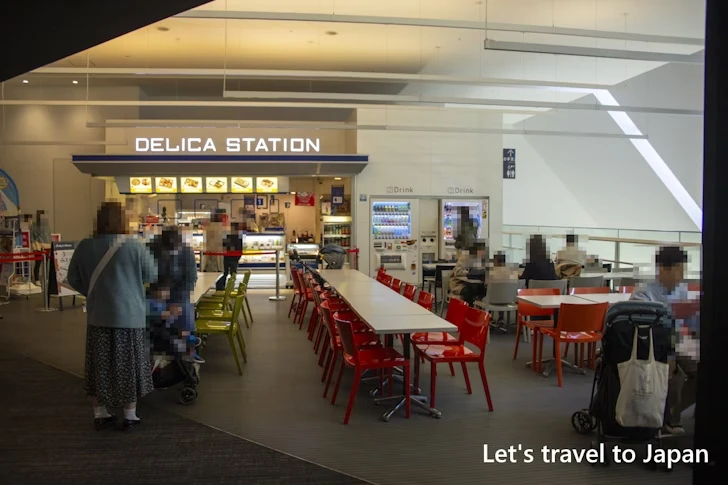 2階 デリカステーション：リニア・鉄道館でのお弁当の持ち込みや飲食できる場所について(9)
