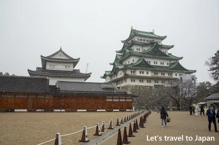 名古屋城の雪景色：名古屋城の見どころ(173)