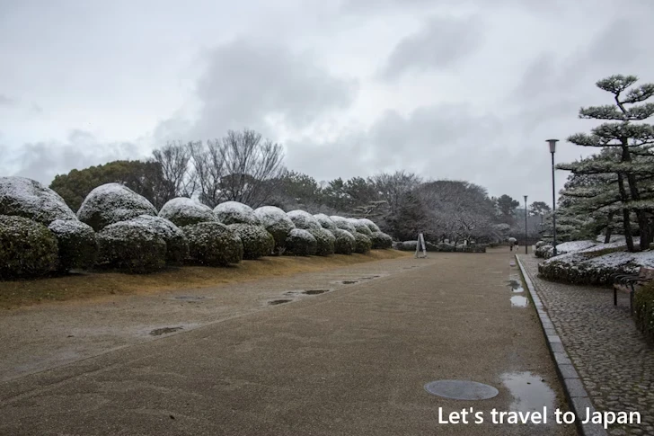 二之丸庭園の雪景色：熱田神宮の雪景色の見どころ完全ガイド(2)