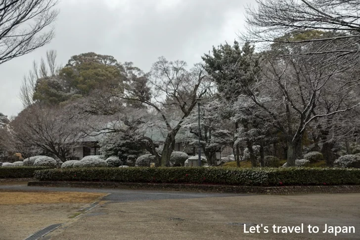 二之丸庭園の雪景色：熱田神宮の雪景色の見どころ完全ガイド(5)