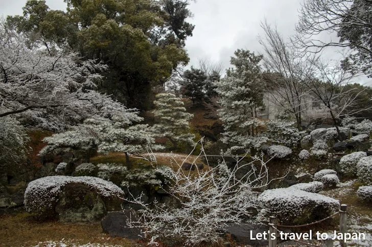 二之丸庭園の雪景色：熱田神宮の雪景色の見どころ完全ガイド(11)
