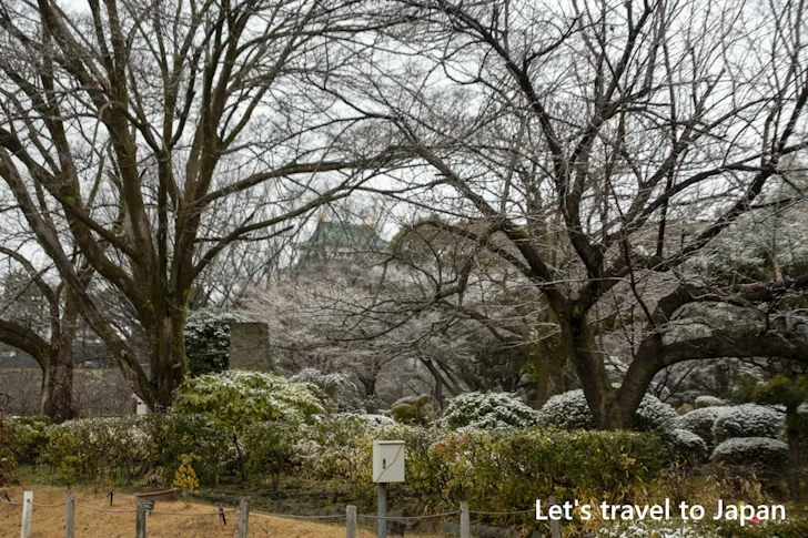 二之丸庭園の雪景色：熱田神宮の雪景色の見どころ完全ガイド(16)