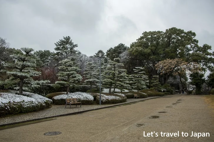 二之丸庭園の雪景色：熱田神宮の雪景色の見どころ完全ガイド(17)