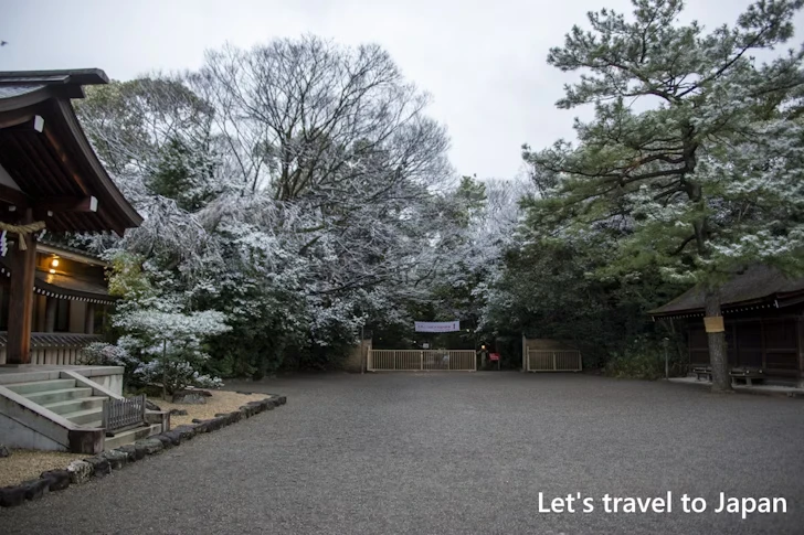 神楽殿の雪景色：熱田神宮の雪景色の見どころ完全ガイド(3)