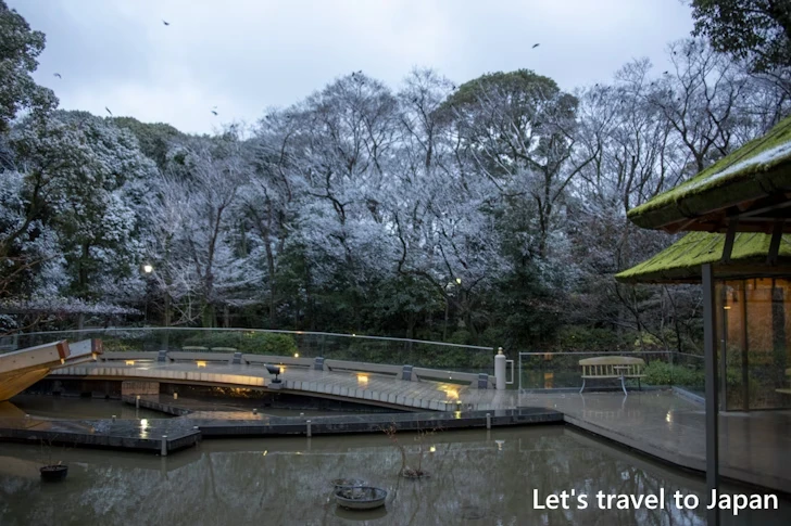 くさなぎ広場の雪景色：熱田神宮の雪景色の見どころ完全ガイド(3)