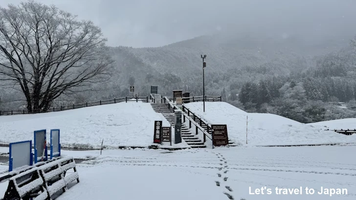 であい橋：白川郷の雪景色の見どころ(1)