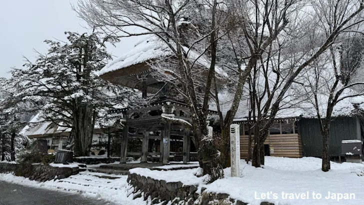 明善寺：白川郷の雪景色の見どころ(1)