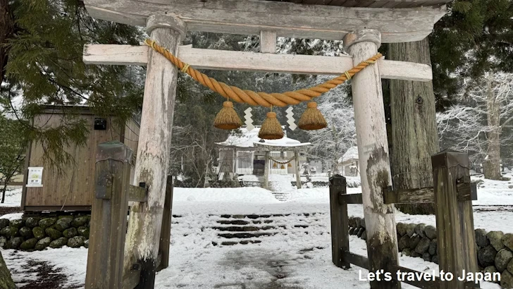 白川八幡神社：白川郷の雪景色の見どころ(4)