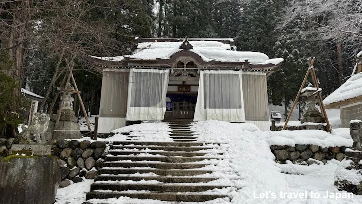 白川八幡神社：白川郷の雪景色の見どころ(7)