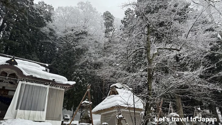 白川八幡神社：白川郷の雪景色の見どころ(8)