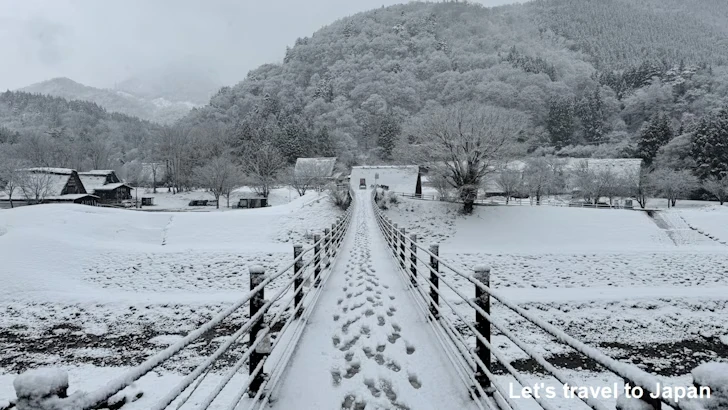 であい橋：白川郷の雪景色の見どころ(4)
