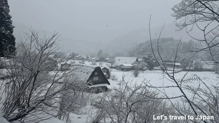 展望台：白川郷の雪景色の見どころ(2)